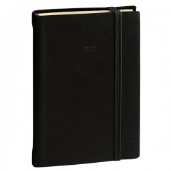 Agenda giornaliera - Daily 21 Prestige 2027 - 13 x 21 cm - copertina Silk - nero - Quo Vadis
