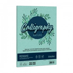 Carta Calligraphy Nature Remake - A4 - 250 gr - acquamarina - Favini - conf. 50 fogli