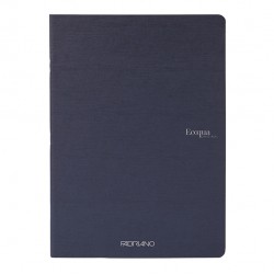 Maxiquaderno Ecoqua original PM - A4 - 1 rigo - 40 fogli - 90gr - blu scuro - Fabriano