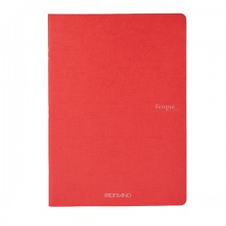 Maxiquaderno Ecoqua original PM - A4  - 1 rigo - 40 fogli - 90gr - lampone -Fabriano