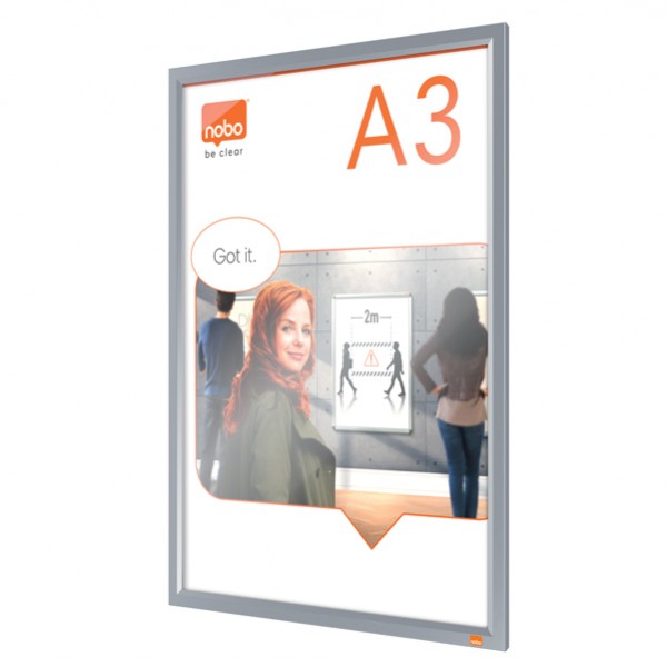 Cornice Impression PRO - a clip - A3 - alluminio - Nobo Cornice Impression PRO - a clip - A3 - alluminio - Nobo