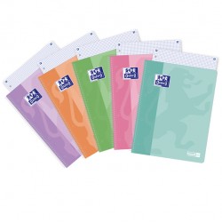 Maxiquaderno PastelOn - spiralato - A4 - rigo - 90 gr - 120 fogli - colori assortiti - Oxford