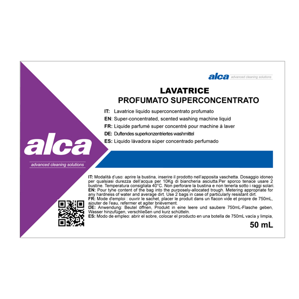 Lavatrice Linea Monodose - Alca - bustina da 50 ml Lavatrice Linea Monodose - Alca - bustina da 50 ml