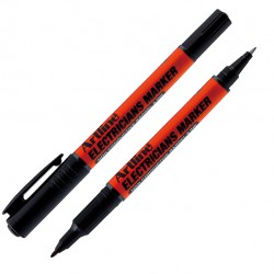 Marcatore permanente - per elettricisti - a doppia punta 0,4-1,0 mm - nero - Artline