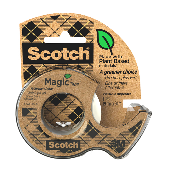 Nastro adesivo in chiocciola Magic 900 - 19 mm x 20 m - acrilico - trasparente - Scotch Nastro adesivo in chiocciola Magic 900 - 19 mm x 20 m - acrilico - trasparente - Scotch