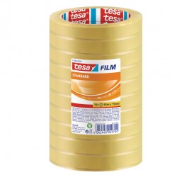Nastro adesivo Tesafilm - 15 mm x 66 m - PP - trasparente - Tesa - torre 10 pezzi