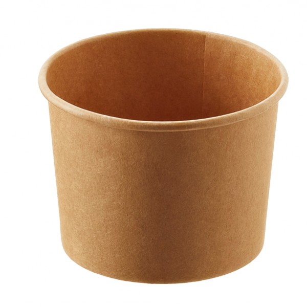 Coppetta gelato monouso - rotonda - diametro 9,5 cm - 240 ml - carta - avana - Leone - conf. 1000 pezzi Coppetta gelato monouso - rotonda - diametro 9,5 cm - 240 ml - carta - avana - Leone - conf. 1000 pezzi
