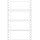 Etichette adesive a modulo continuo TT951 - in carta - corsia singola - permanenti - 140 x 60 mm - 4 et/fg - 100 fogli - bianco - Markin