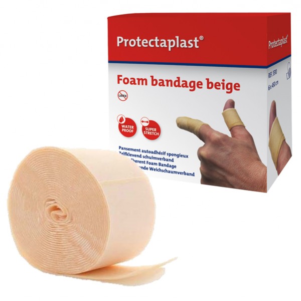 Bendaggio coesivo Protectaplast - 6 x 450 cm - color pelle - PVS Bendaggio coesivo Protectaplast - 6 x 450 cm - color pelle - PVS