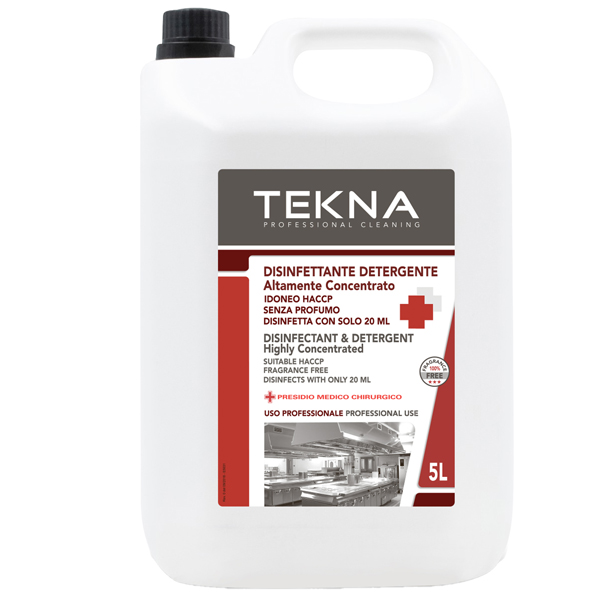 Disinfettante detergente - per superfici - super concentrato - 5 lt - Tekna Disinfettante detergente - per superfici - super concentrato - 5 lt - Tekna
