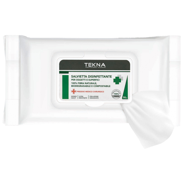 Salviette disinfettanti per superfici - 50 pezzi - Tekna Salviette disinfettanti per superfici - 50 pezzi - Tekna