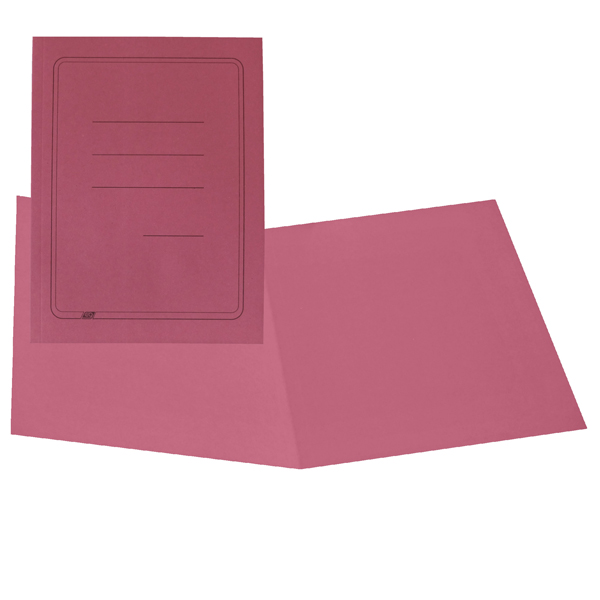 Cartellina semplice con stampa - 145 gr - 25 x 34 cm - magenta - cartoncino manilla - Cartotecnica del Garda - conf. 100 pezzi