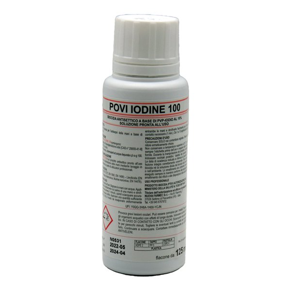 Disinfettante - a base di povi iodine 100 - 125 ml - PVS Disinfettante - a base di povi iodine 100 - 125 ml - PVS