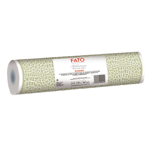 Runner linea AirLaid - 0,40 x 24 mt - Croc Skin salvia - Fato