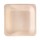 Piatto piano monouso - quadrato - 14,5 x 14,5 cm - legno - colore naturale - Signor Bio - conf. 50 pezzi