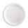 Piatto piano monouso - rotondo - diametro 23 cm - canna da zucchero - bianco - Signor Bio - conf. 50 pezzi