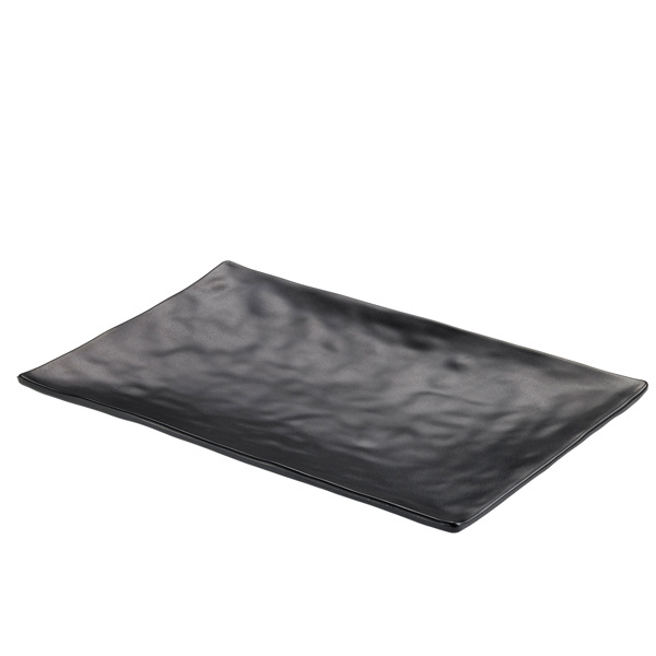 Vassoio rettangolare - 24 x 13,8 x 2 cm - melamina - nero - Leone Vassoio rettangolare - 24 x 13,8 x 2 cm - melamina - nero - Leone