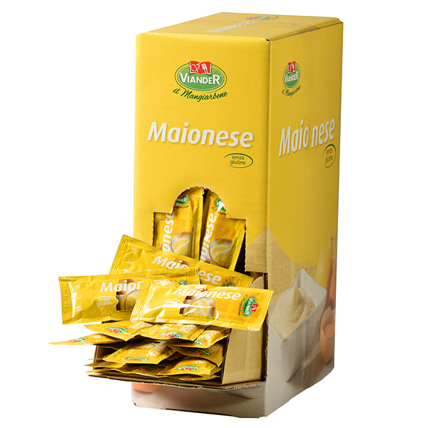 Maionese in bustina monodose - 15 gr - Viander - conf. 250 pezzi Maionese in bustina monodose - 15 gr - Viander - conf. 250 pezzi