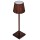 Lampada da tavolo - a led - 10 x 10 x 38 cm - alluminio/pmma - ruggine - King Collection