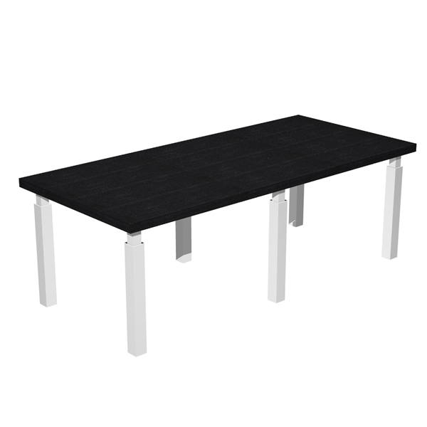 Tavolo riunione Prestige Quadro - 220 x 100 cm - nero venato/bianco Tavolo riunione Prestige Quadro - 220 x 100 cm - nero venato/bianco