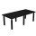 Tavolo riunione Prestige Quadro - 220 x 100 cm - nero venato/ nero