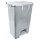 Contenitore mobile Ecoconti - a pedale - 80 L - plastica riciclata - grigio/bianco - Medial