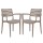 Sedia Firenze - con braccioli - 59 x 51 x 80 cm - polipropilene - juta - Grandsoleil - conf. 2 pezzi