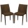 Sedia Venice - 51 x 49 x 80 cm - polipropilene - moka - Grandsoleil - conf. 2 pezzi