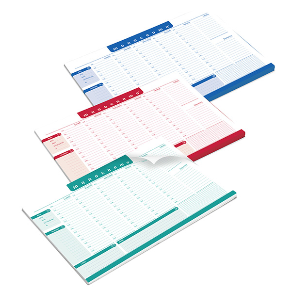 Desk planner Monocromo - da scrivania - 42 x 29,5 cm - colori assortiti - Pigna Desk planner Monocromo - da scrivania - 42 x 29,5 cm - colori assortiti - Pigna