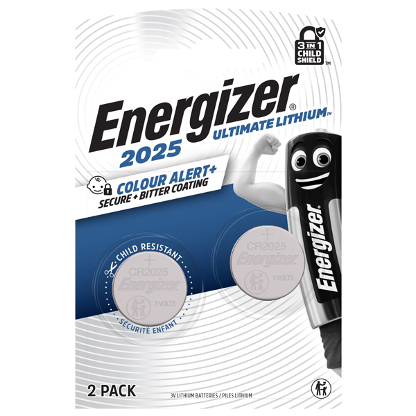 Micropila CR2025 - 3V - a pastiglia - Ultimate Lithium - Energizer - blister 2 pezzi Micropila CR2025 - 3V - a pastiglia - Ultimate Lithium - Energizer - blister 2 pezzi