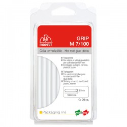 Colla termofusibile M7/100 - diametro 7 mm - lunghezza 10 cm - 70 gr - trasparente - Romeo Maestri