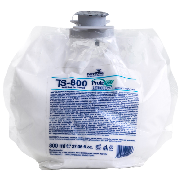 Crema mani Protexem Rinnova - idratante ed emolliente - sacca ricarica da 800 ml - Nettuno Crema mani Protexem Rinnova - idratante ed emolliente - sacca ricarica da 800 ml - Nettuno