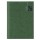 Agenda giornaliera 2027 - copertina in carta imbottita - 14,5 x 20,5 cm - verde