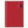 Agenda giornaliera 2027 - copertina in carta imbottita - 17 x 24 cm - rosso