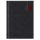 Agenda giornaliera 2027 - copertina in carta imbottita - 17 x 24 cm - nero