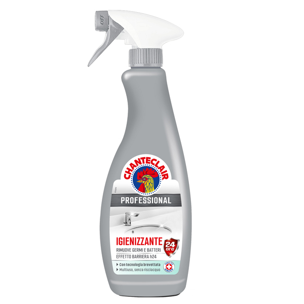 Detergente Professional bagno igienizzante H24 - in trigger - 700 ml - Chanteclair Detergente Professional bagno igienizzante H24 - in trigger - 700 ml - Chanteclair