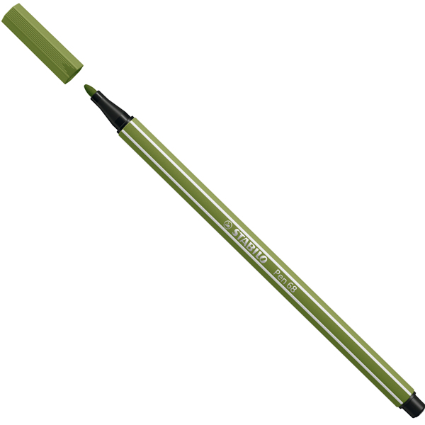 Pennarello Pen 68 - verde mimetico - 35 - Stabilo Pennarello Pen 68 - verde mimetico - 35 - Stabilo