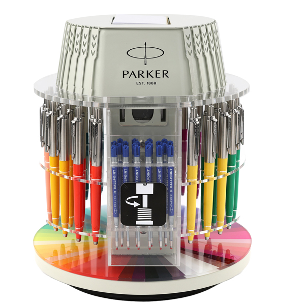 Penna a sfera Jotter Original Carousel - colori assortiti - Parker - expo 40 pezzi Penna a sfera Jotter Original Carousel - colori assortiti - Parker - expo 40 pezzi
