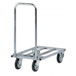 Carrello da lavoro - con manici pieghevoli - 200 kg - zincato - Tecnotelai