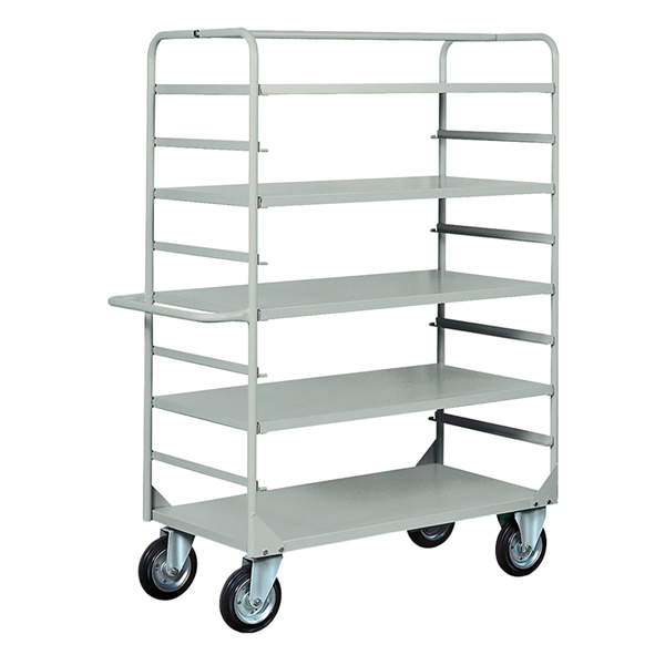 Carrello da lavoro - 4 piani estraibili - 132 x 67 x 177 cm - 450 kg - grigio - Tecnotelai Carrello da lavoro - 4 piani estraibili - 132 x 67 x 177 cm - 450 kg - grigio - Tecnotelai