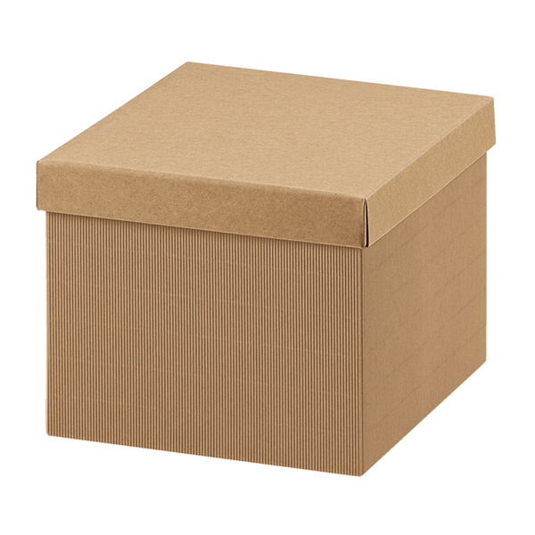 Scatola - con coperchio - 40 x 28,5 x 24 cm - cartone onda - avana - Scotton Scatola - con coperchio - 40 x 28,5 x 24 cm - cartone onda - avana - Scotton