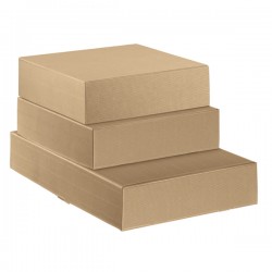 Scatola cantinetta - 2 bottiglie - 34 x 18,5 x 9 cm - cartone onda - avana - Scotton
