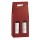 Scatola - 2 bottiglie - 18 x 9 x 38,5 cm - cartone seta - bordeaux - Scotton