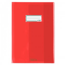 Coprimaxi Colibrì - A4 - ecoPE - 180 mic - c/alette - liscio -  rosso trasparente - Favorit