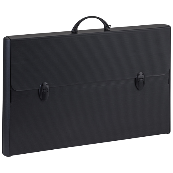 Valigetta polionda Total Black - 37 x 60 cm - dorso rigido 5 cm - PPL - nero - Favorit Valigetta polionda Total Black - 37 x 60 cm - dorso rigido 5 cm - PPL - nero - Favorit