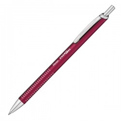 Penna roller EnerGel Metal Slim - punta 0,7 mm - fusto rosso - Pentel