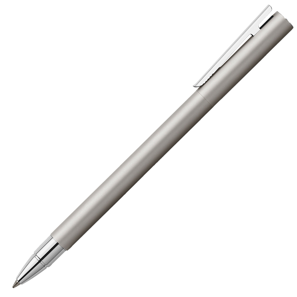 Penna roller Neo slim - punta 0,7 mm - fusto acciaio - Faber-Castell Penna roller Neo slim - punta 0,7 mm - fusto acciaio - Faber-Castell