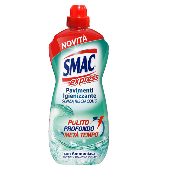 Smac Express pavimenti - igienizzante con ammoniaca - 1 L - Smac Smac Express pavimenti - igienizzante con ammoniaca - 1 L - Smac