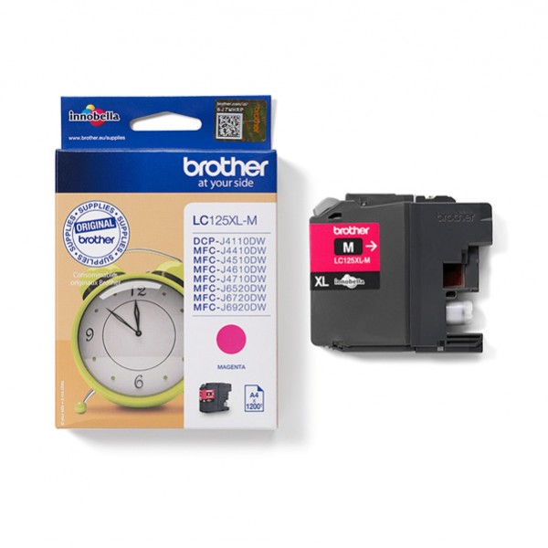 Brother - Cartuccia - Magenta - LC125XLM - 1200 pag Brother - Cartuccia - Magenta - LC125XLM - 1200 pag
