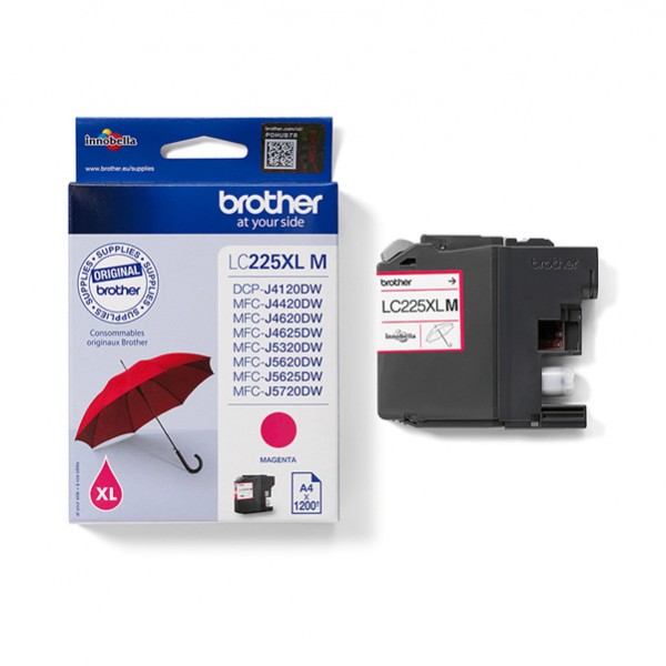 Brother - Cartuccia - Magenta - LC225XLM - 1200 pag Brother - Cartuccia - Magenta - LC225XLM - 1200 pag